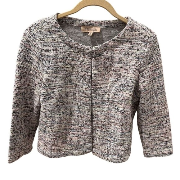 Philosophy Women's Tweed Blazer Size S‎ Multicolor Casual Jacket - Picture 2 of 6